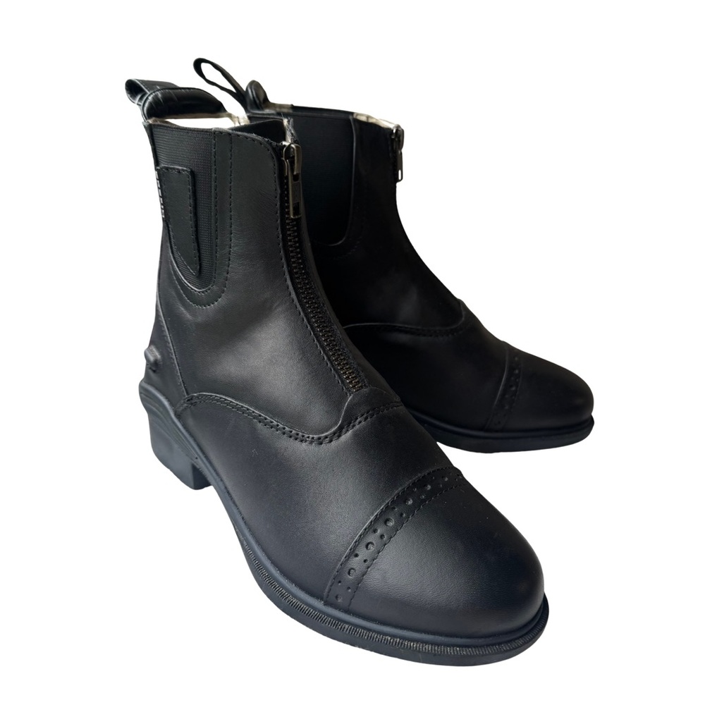 NWT Dublin Evolution Zip Front Paddock Leather Riding Boots